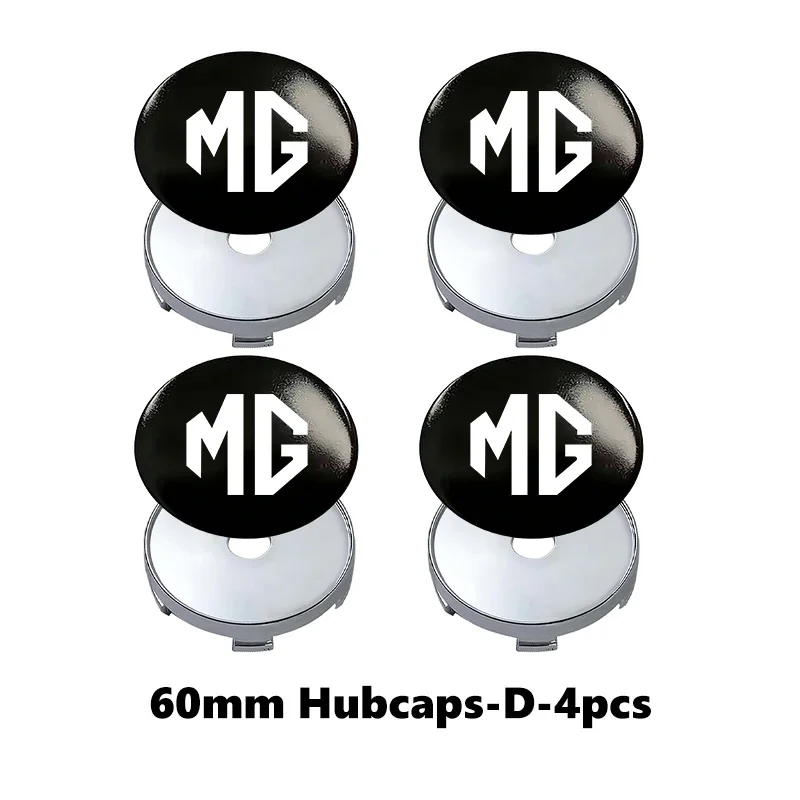D-black-silver-4PCS
