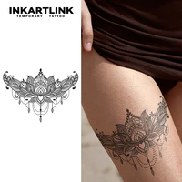 Haina Lotus Temporary Tattoo,Lasts To 15 Days New Technology Magic Waterproof Semi Permanent Sticker. 1