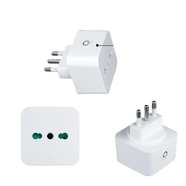 Tuya Wifi Smart Plug 16A Italy Smart Home Wireless Power Socket Outlet Timer  Home Appliance Voice Control for Alexa Google - AliExpress