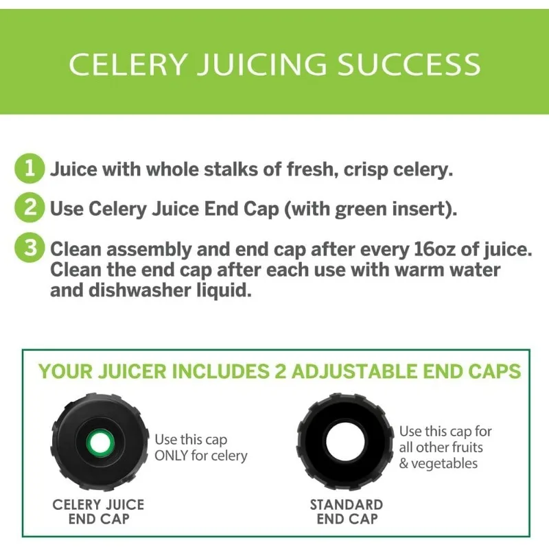 Cold Press Slow Juicer Masticating Juicer, Cold Press Juicer Machine for Celery with Adjustable Dial,Easy To Clean