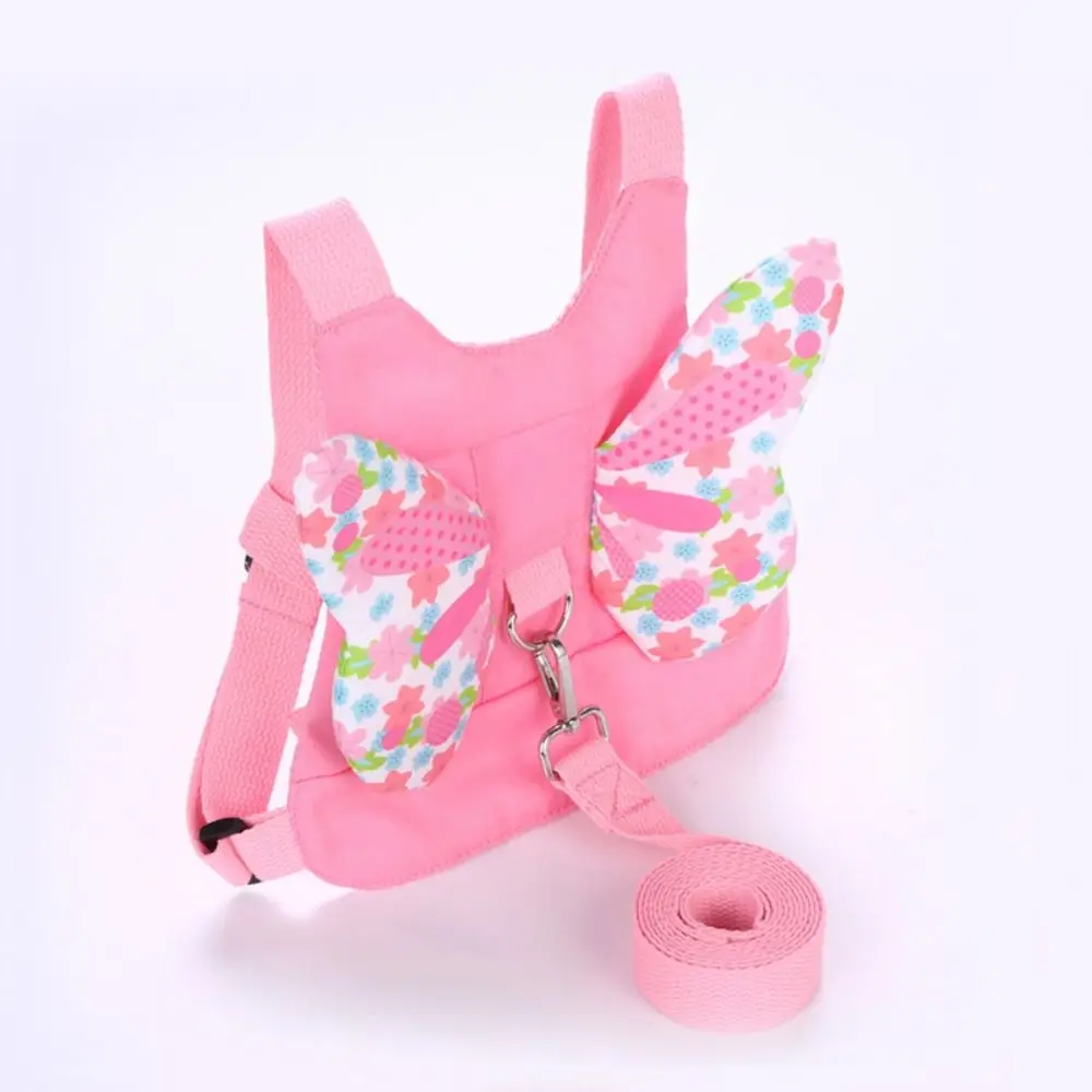 2-in-1 Design Anti-lost Walking Harness Wrist Link Strap Soft Material Children Wrist Traction Rope Retractable Spring Rope