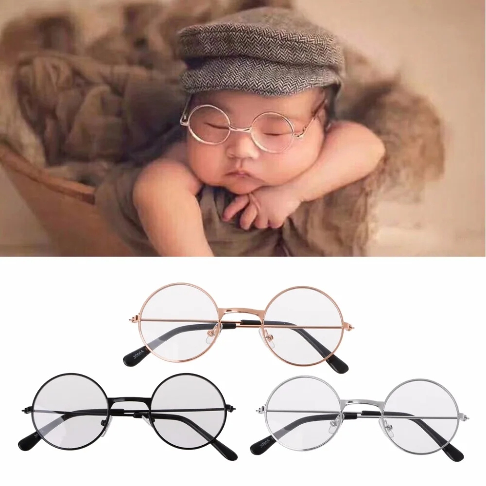 Newborn Baby Clothing Accessories Girl Boy Flat Glasses Photography Props Gentleman Studio Shoot Suit for Baby