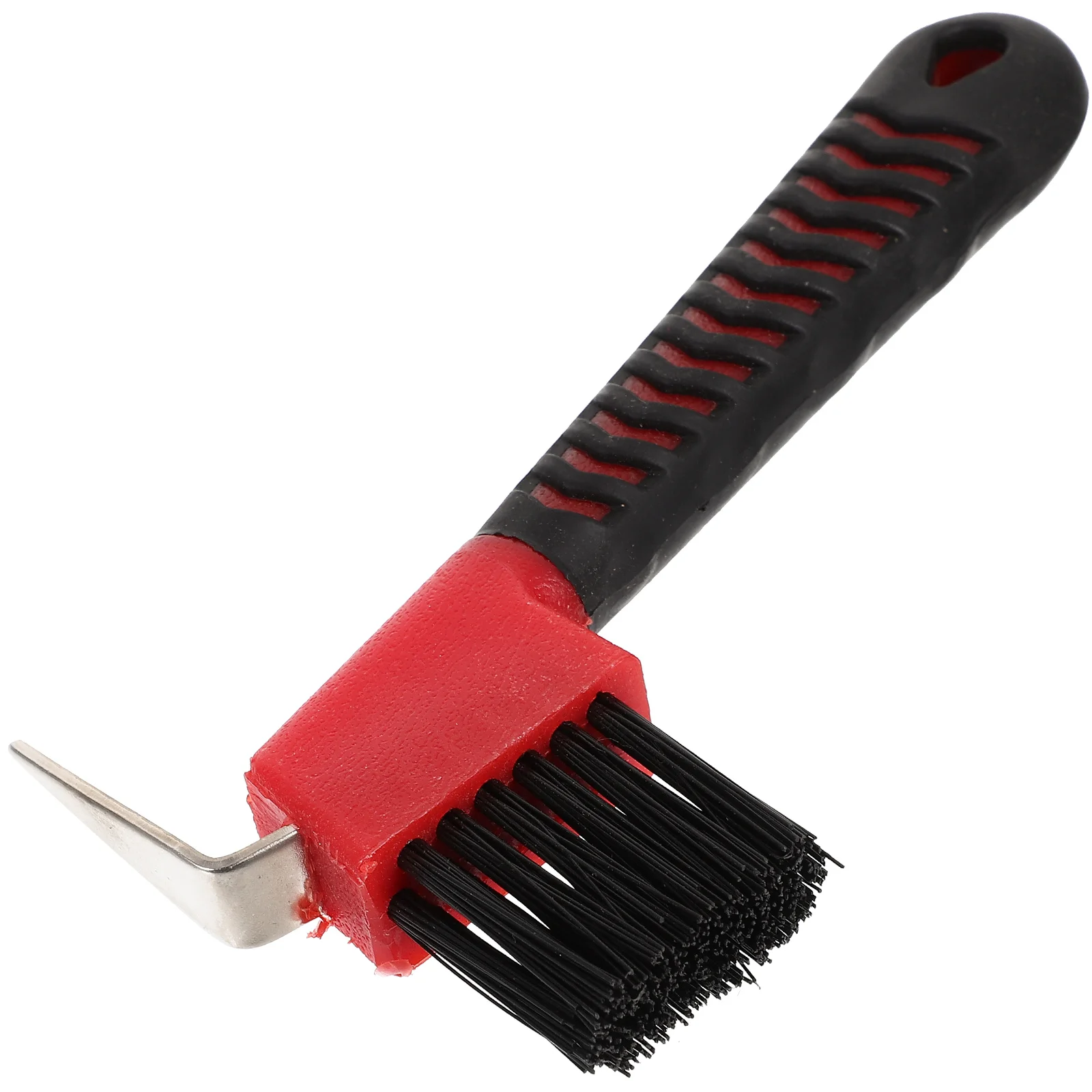

Anti-Slip Grip Hoof Pick Rubber With Brush Nylon Horse Hoof Care Grooming Horseshoe Brush Professional Cleaning Tools
