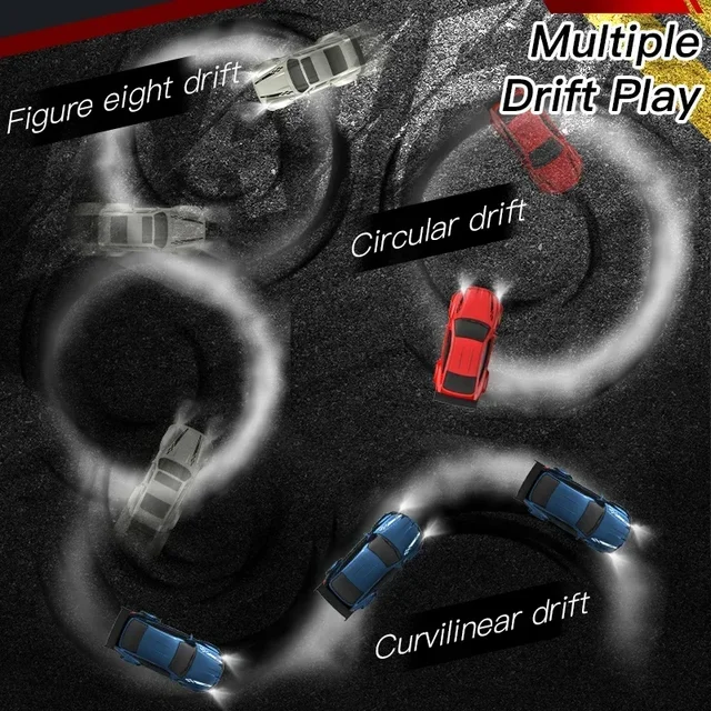 1∶64 2.4G High Speed Drift Rc Car 4WD Remote Control Car Four Wheel Drive Radio Controlled Mini RTR Racing Model Boys Toys Gifts 2