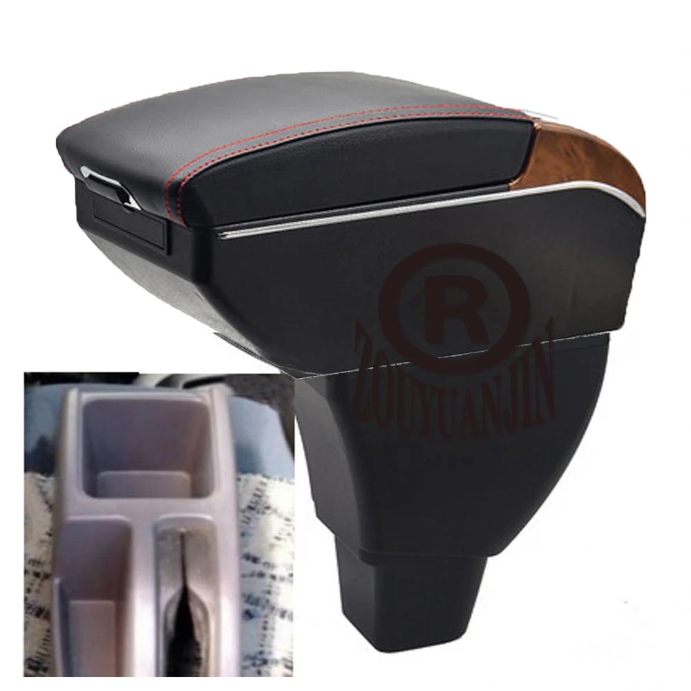 

For Mitsubishi Pajero Mini Armrest Box Elbow Rest Center Console Storage with Phone Charging USB Interface Cup Holder