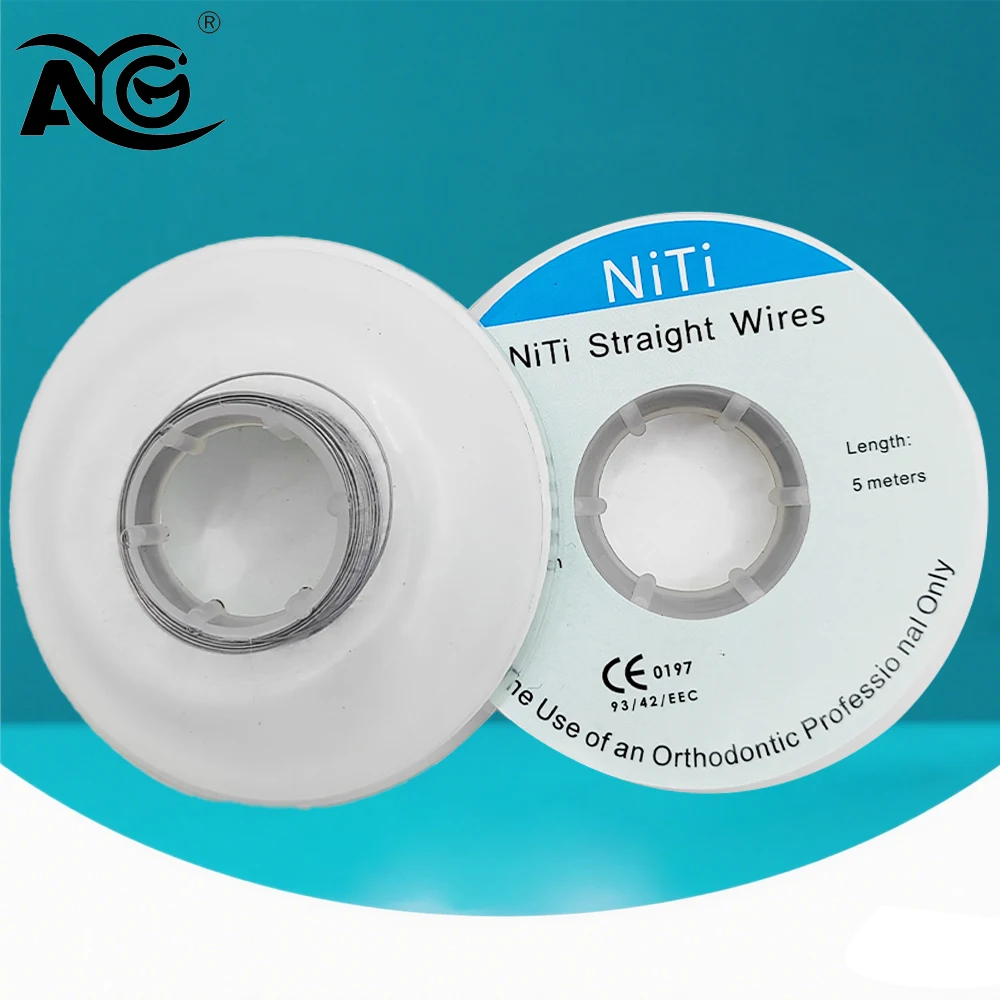 AG 20PCS Dental Niti Straight Wires Orthodontic Arches Archwires Teeth Braces 0.012/0.014/0.016/0.018/0.020inch Dentist Tools
