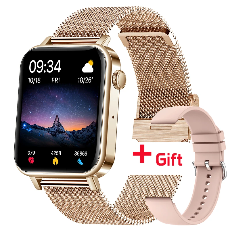 2021 New Smart Watch Women Bluetooth Call Sport Fitness Tracker Man's Watch IP67 Waterproof Heart Rate Monitor Men's Smartwatch 