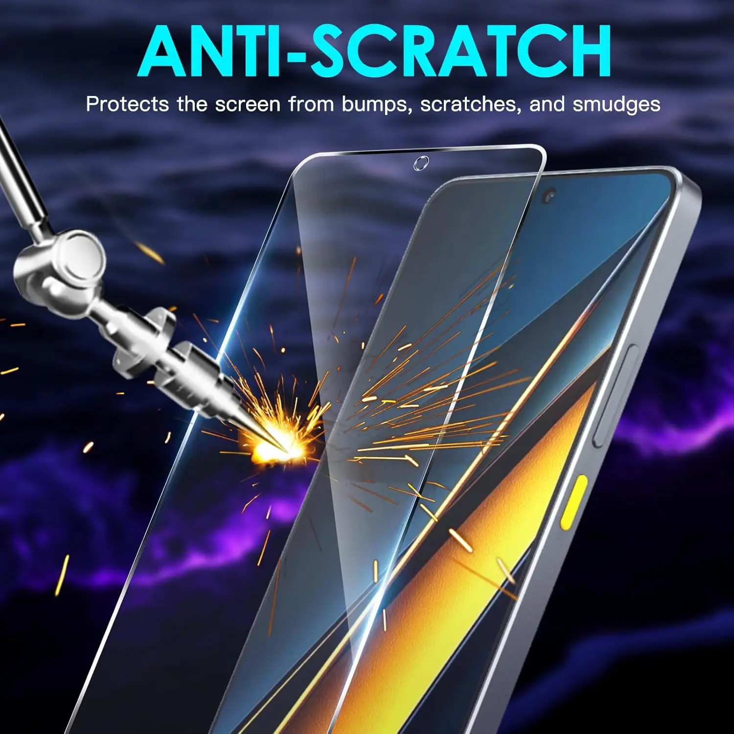 Premium 9H Tempered Glass Screen Protector - Crystal Clear, 6.67 HD Display Protection