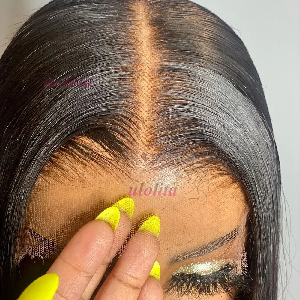 22 24in Full Lace Human Hair Wigs Transparent Lace Frontal Wig Raw indainStraight 360 full lace Wig Human Hair Wigs 210 density