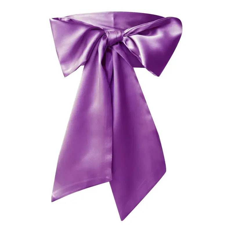 Satin Silk Bow Corset Waist Belt Wide DIY Bowknot Fabric Ribbon Cummerbunds Decorative Waist Cover For Women Lady Girl Bridal - Image 20