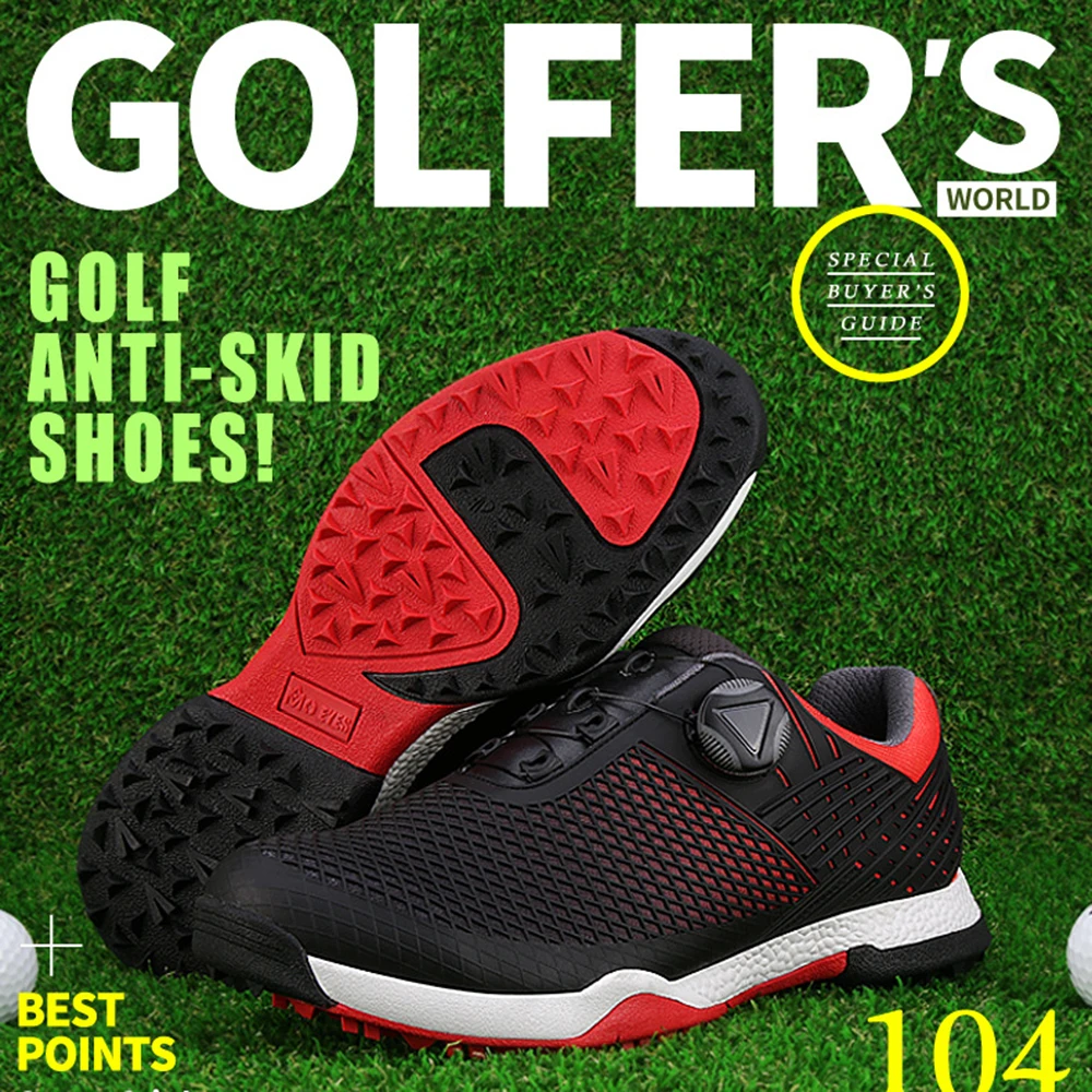 

PGM Men Golf Shoes Waterproof Sports Shoes Rotating Buckles Anti-slip Sneakers Multifunctional Golf Trainers Man Sneaker 골프화