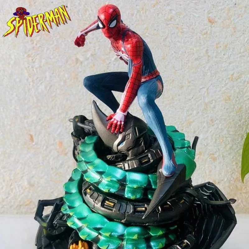 19Cm Spider Man Figure The Avengers Anime Figure Ps4 Giochi Iron Model Doll Figurine Action Decor Collection Giocattoli Regali