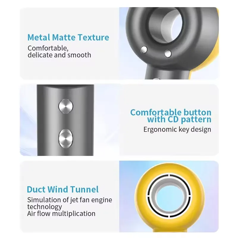 High Speed Hair Dryer Negative Ion Hair Care Quick Dry Home Professinal Leafless Hair Dryers for Travel Salon Hair Machine 4