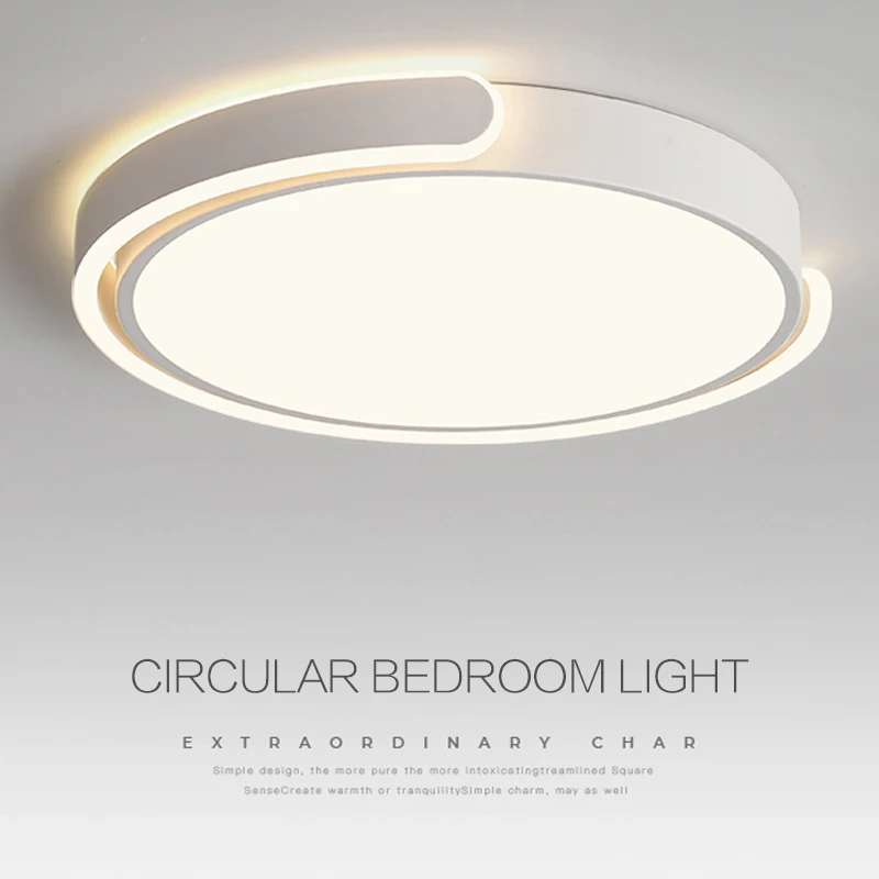 

Living room bedroom ceiling light art minimalist circular study light Nordic minimalist LED room lighting