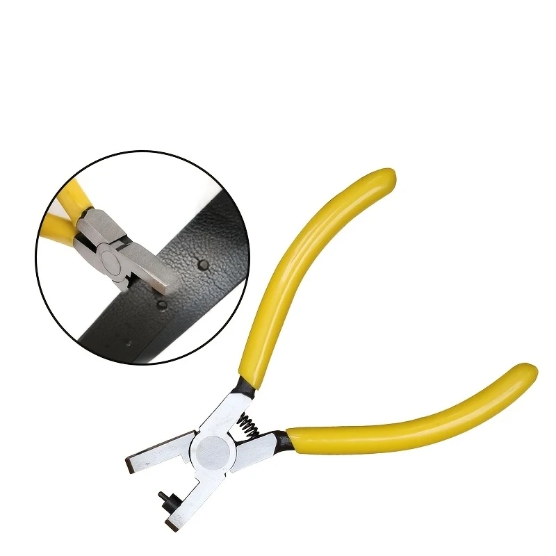 Utensile Manuale Mini Punzonatore con Stampo per Foratura——5 Pollici, Compatto, per Lavorazione Pelle e Fai-da-te, Utilizzato per Forare Cinturini di Orologi - immagine 4