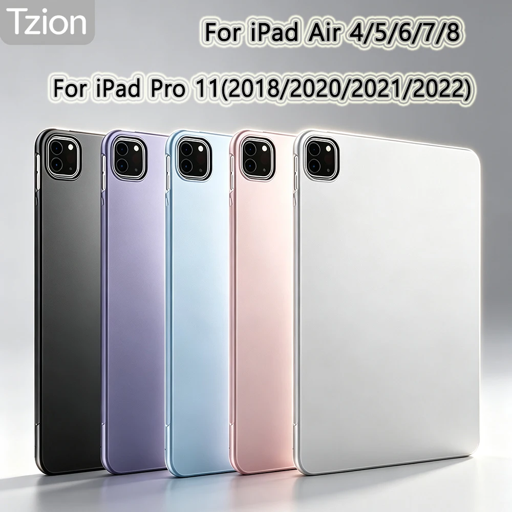 Premium Silicone Back Shell Tablet Case, Soft Protective Cover for 11-Inch and 10.9-Inch Tablets