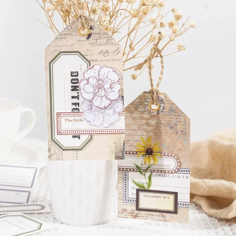 50 Pcs/Lot Special paper border for note book, removable light retro base material paper border 8 types 4