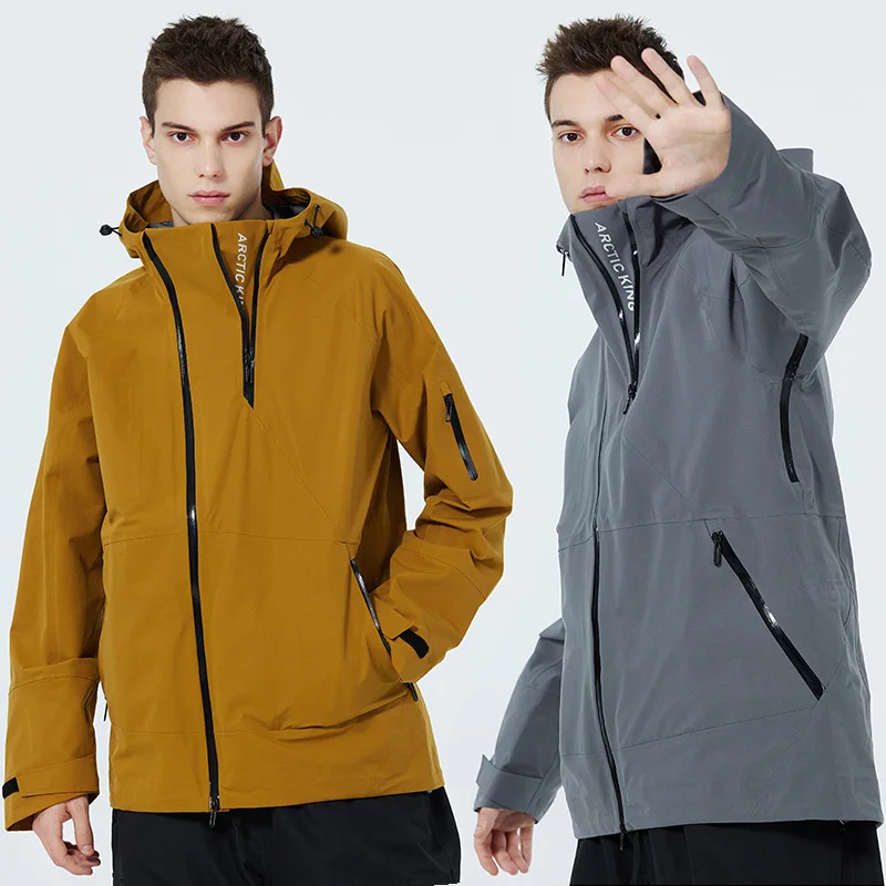 

Men's Women's Outdoor Windproof Waterproof Mountaineering Jackets Warm Soft Shell Jackets Thin Ski Jackets for Camping Hiking