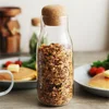 Sealed Storage Jar Cork Glass Bottle Dried Fruit Grain Transparent Storage Bottle Coffee Container Kitchen Storage Jar 4