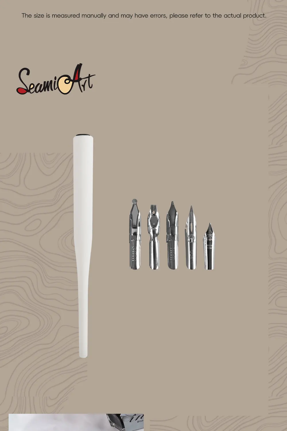 SeamiArt 6-teiliges Dip-Pen-Set mit 5 Stiften und 1 Stifthalter für Künstler, Anime, Comic, Kalligraphie und Kunstbedarf – Detail 3