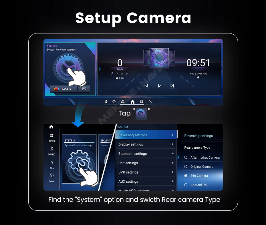 MEKEDE Wireless CarPlay Android Auto Autoradio Multimedia Player QLED-Bildschirm für BMW 5er F10 F11 2012-2017 CIC NBT Dual BT – Detail 31