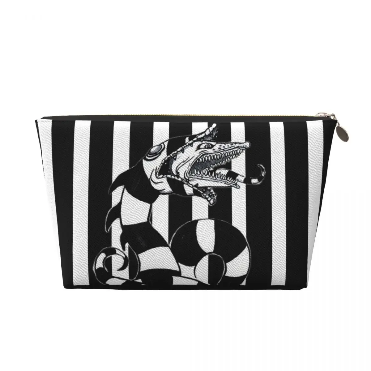 thumbnail image 1 of Custom Travel Tim Horror Movie Toiletry Bag Beetlejuices Makeup Cosmetic Organizer Women Beauty Storage Dopp Kit Box, 1 of 5