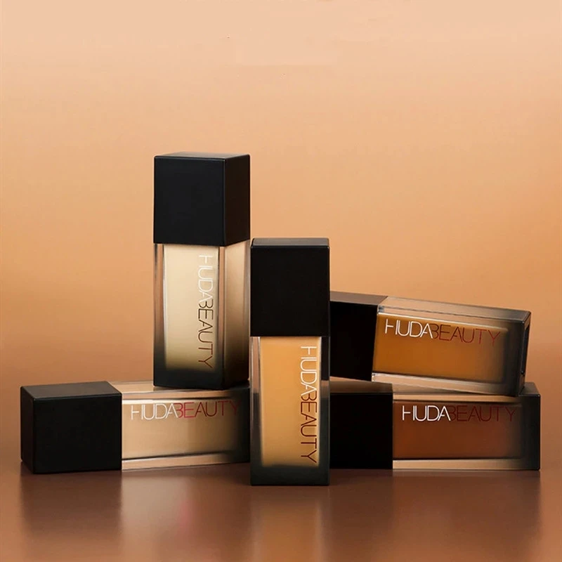 HUDA Foundation Concealer Base Makeup Set Beauty 34ml Flawless Liquid Makeup Long-wearing Waterproof Breathable Cosmetics 2PCS