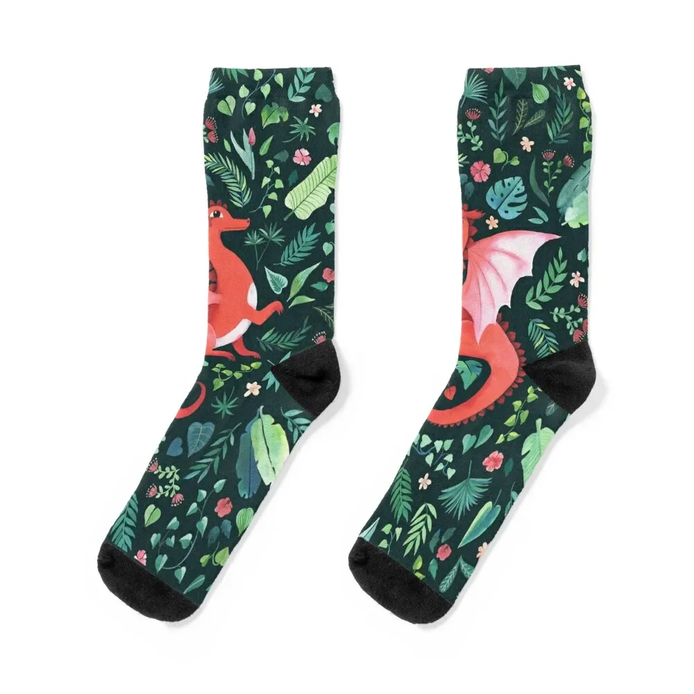

Tropical Dragon Socks sports stockings christmas gift Men's cool Socks For Women Men's