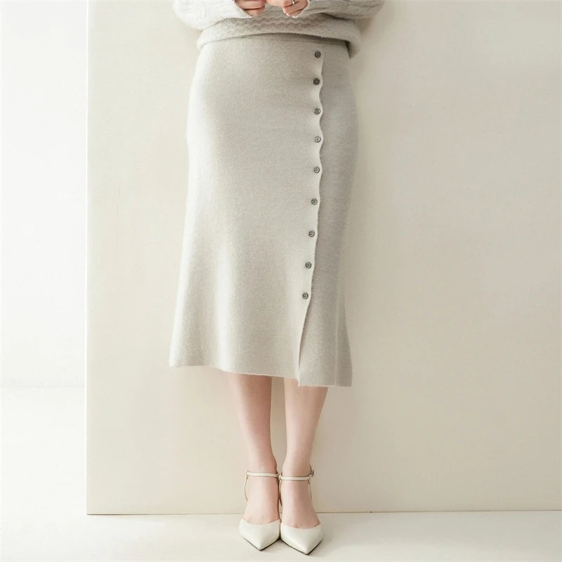 Mid-calf length showing