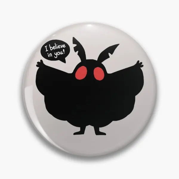 

Motivational Mothman Soft Button Pin Cute Lover Women Clothes Hat Collar Cartoon Metal Badge Jewelry Gift Decor Brooch Funny