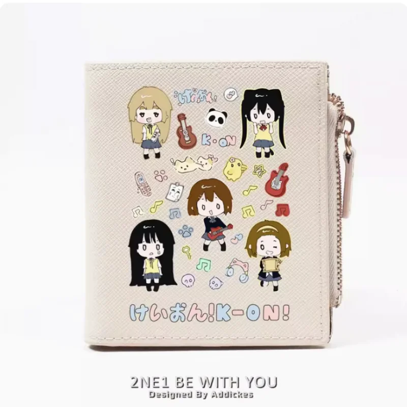 

Anime K-ON！ Hirasawa Yui Tainaka Ritsu Zipper Fashion Wallets PU Purse Card Holder Money Bag Gift B430 Cosplay