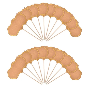 칠판 컵케익 토퍼, 뷔페 라벨, 음식 태그, 빈 이쑤시개 깃발, 애피타이저 표지판, 50 개