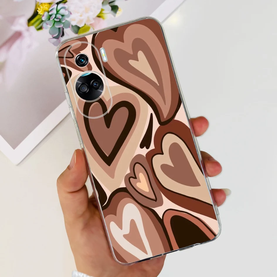 Stylish Pattern Soft Silicone Clear Back Cover