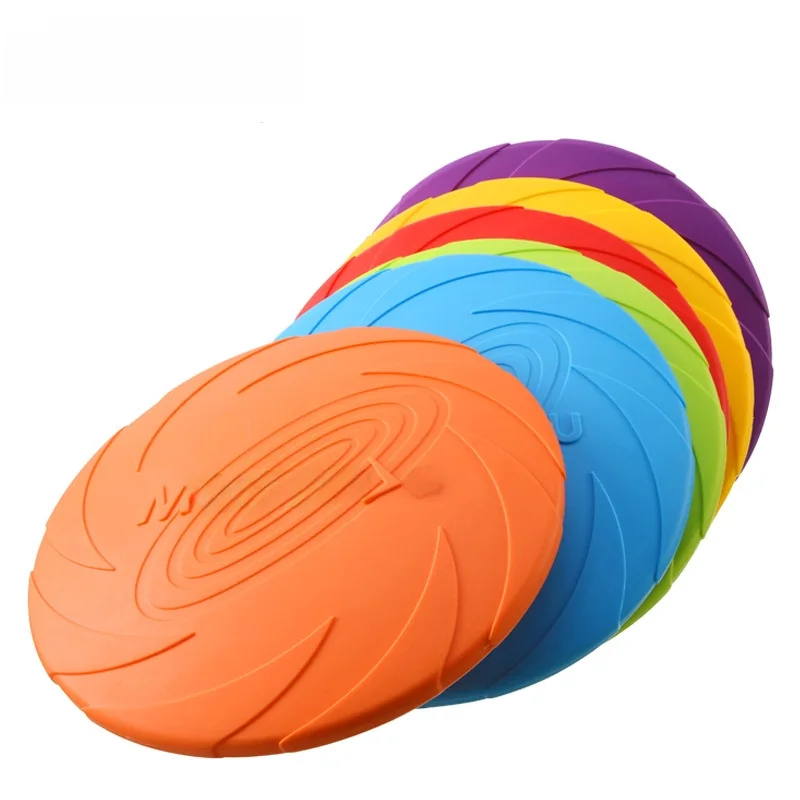 15/18/22cm Multicolor Dog Frisbeed Toy Pet Dog Outdoor Game Flying Discs Trainning Interactive Toys Bite Resistant Flying Disc P