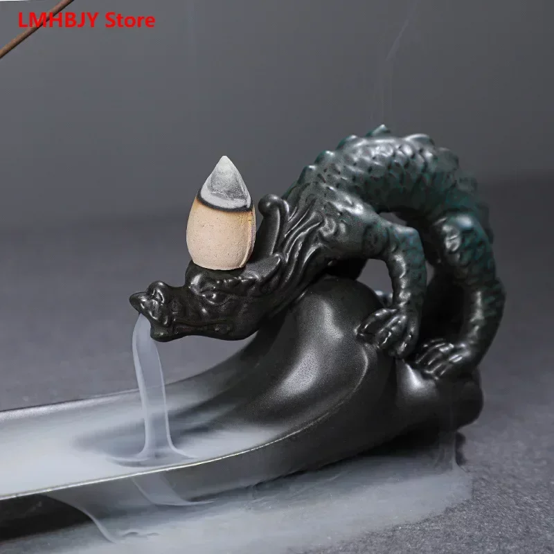 

Creative Ceramic Backflow Incense Burner Incense Insert Decoration Sandalwood Burner Line Incense Burner Home Indoor