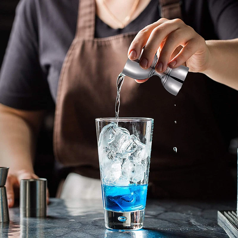 Jigger Per Cocktail In Acciaio Inossidabile 1oz/2oz - Misurino Da Bar A Forma Di Campana, Argento, Per Barman Professionisti E Hobby - 4