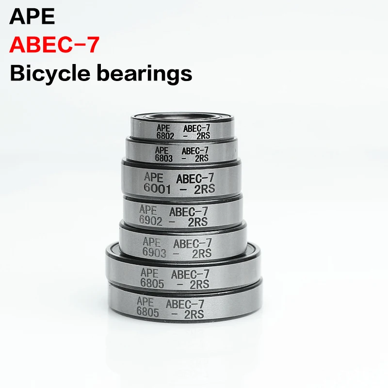 Enhanced Mountain Bike Bearings - Set of 2, High-Performance ABEC-7 Quality