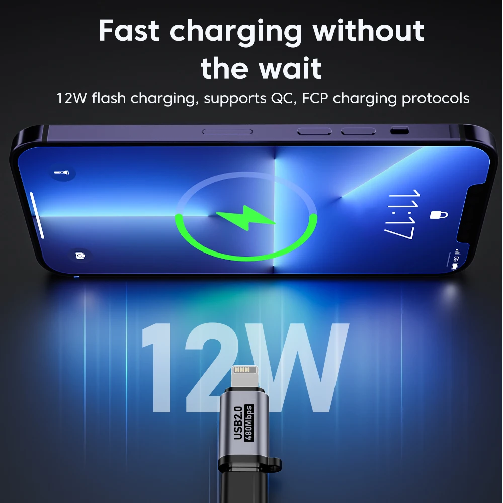 Type C To Lightning adapter iphone Micro USB To USB C adapter 480Mbps Fast charging Data Transfer IOS Micro adaptador type c adapter