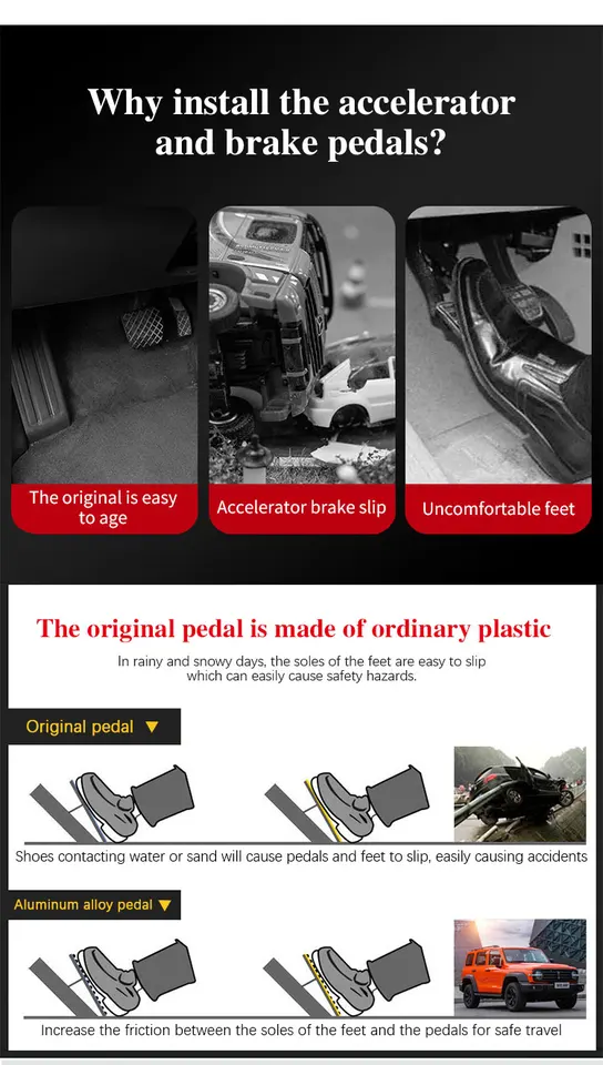 Accessoire Intérieur SUV Pédales Voiture Pour L&and R&over Pour