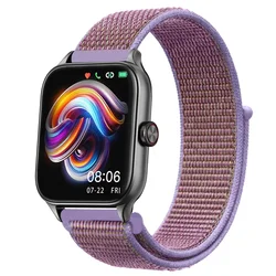 Nylon Loop Strap - Premium Adjustable Bracelet - 20mm watch band (32 Lilac)