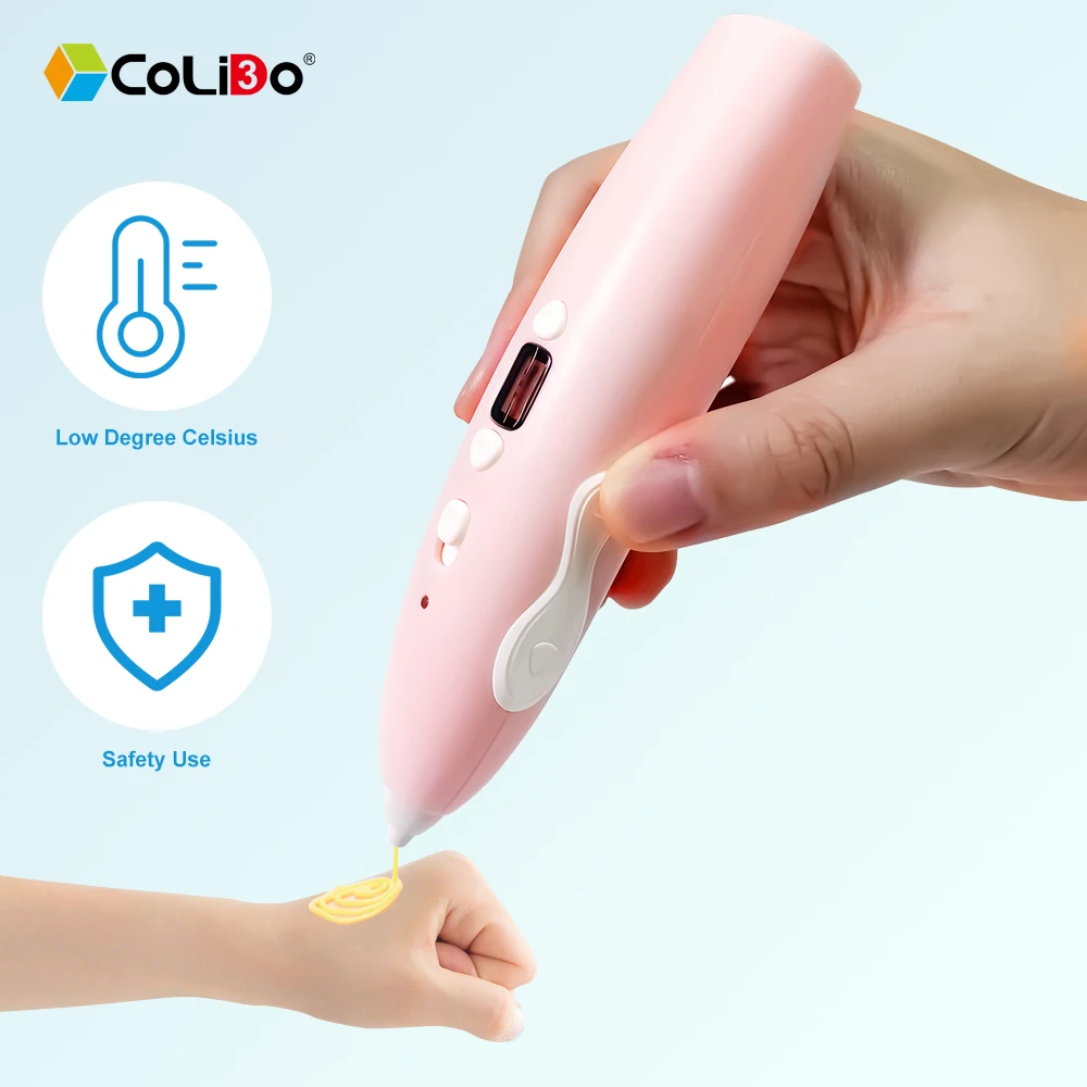 CoLiDo어린이 3D 펜 충전 PCL 플라스틱 3D 드로잉 인쇄 연필, 저온 PCL 필라멘트, DIY 완구