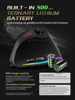 Souris Verticale Gaming RGB – Filaire/Sans Fil, 24000 DPI, Joystick & Boutons Programmables 6
