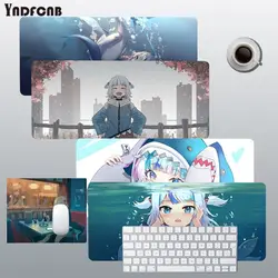 Gawr gura alta qualidade gaming player mesa portátil tapete de borracha mouse ou teclados tapete mousepad para o presente do namorado