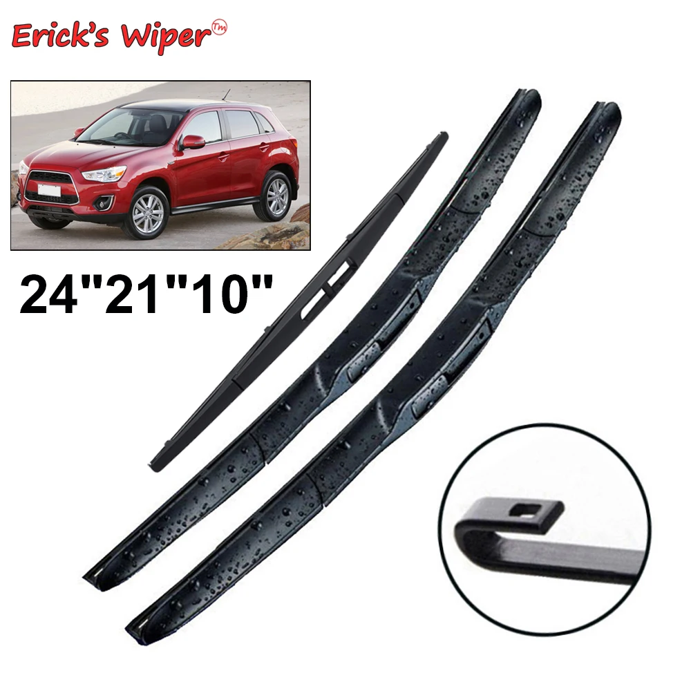 Erick's Wiper Front & Rear Wiper Blades Set For Mitsubishi ASX Outlander Sport RVR 2010 2022
