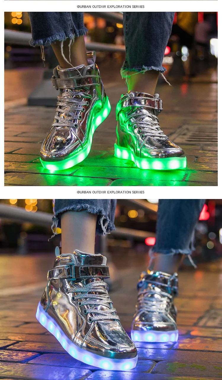 Luminous LED Light For Adults Men Women Children Boys And Girls Luminescent Sports Shoes Sizes 25-47_voghion.com