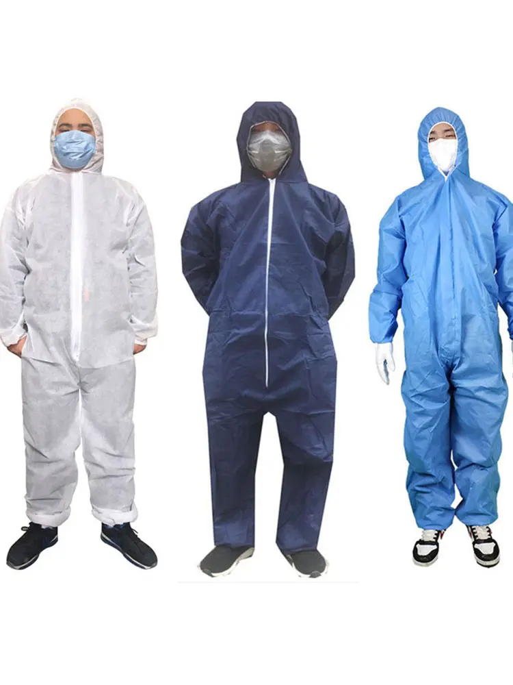 Disposable Sanitary Isolation Protection Jump Suit Work Safety Clothing Breathable Dustproof Sparying Paint Labour Overall Suit work coverall suit disposable isolation gown