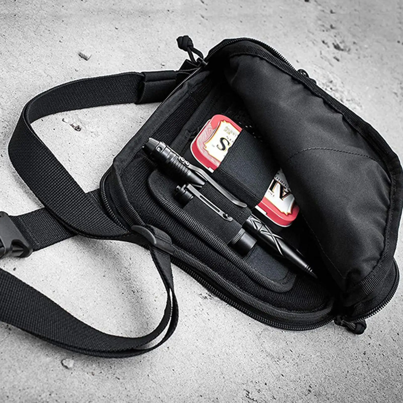 Hook And Loop Panel Wear-resistant Organizer Panel Stickable Wear-Resistant Molles Admin Pouch For Packs Backpack Or Messenger