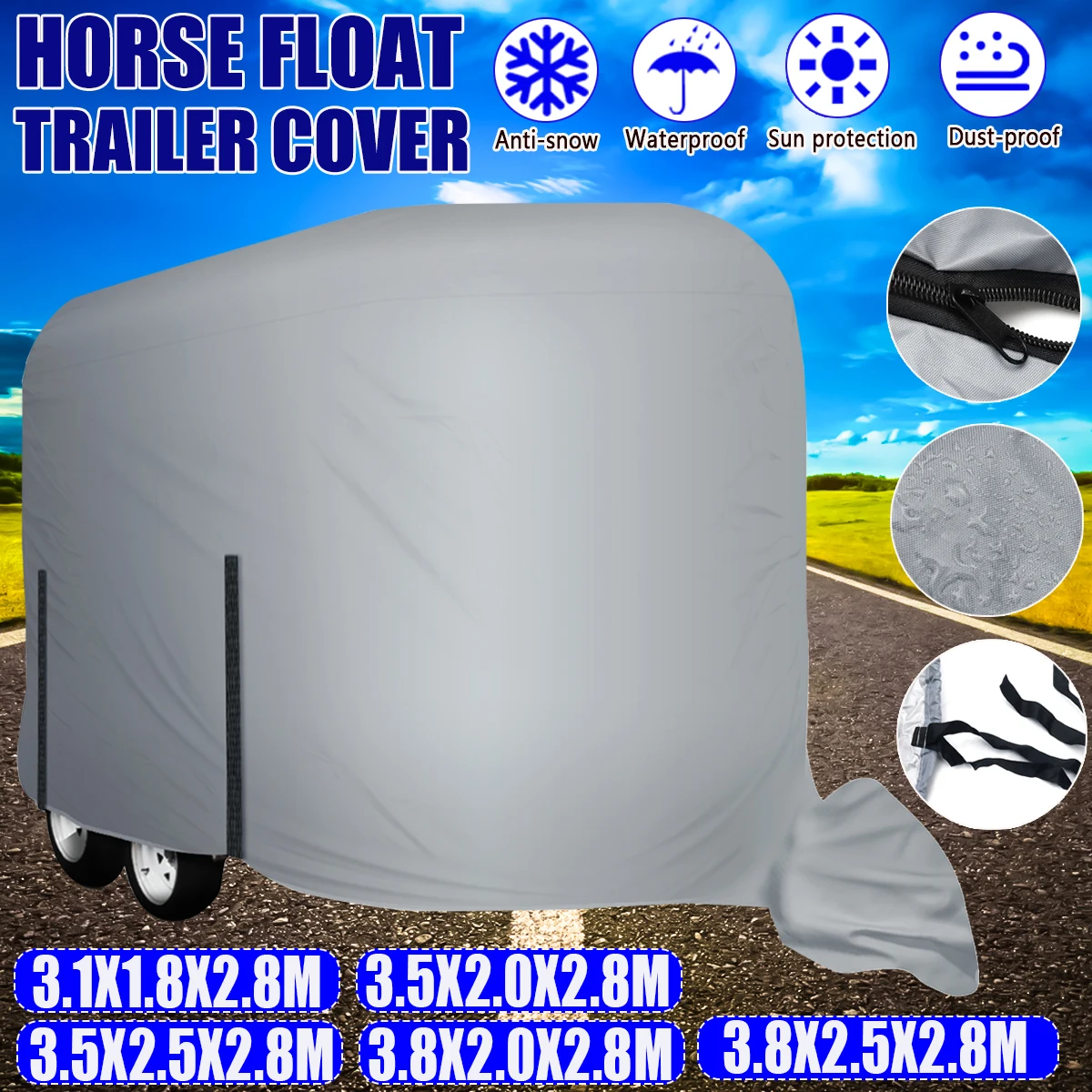 UK Custom Covers CC794GREEN - Copertura per roulotte a 4 strati