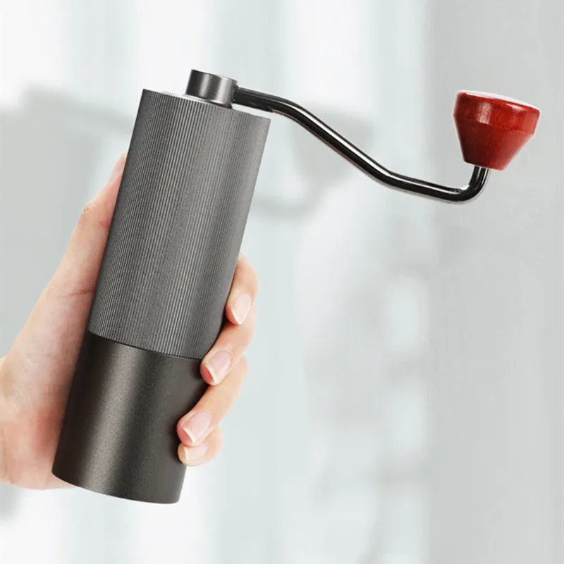 High Quality Aluminum Manual Coffee Grinder Stainless Steel Burr Coffee Grinder Mini Coffee Milling Tools 6