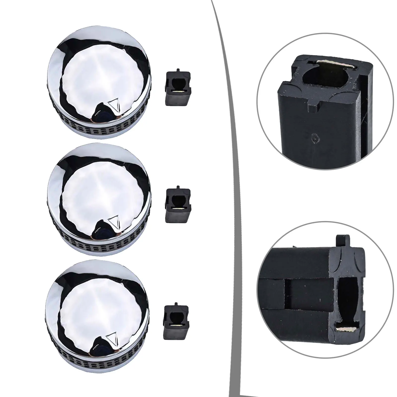 Gas Grill Control Knobs 3PCS 5PCS 6pcs Replacement Non-slip Rotary Switches Fit BBQ Gas Grill for Oven Stove Round Accessories